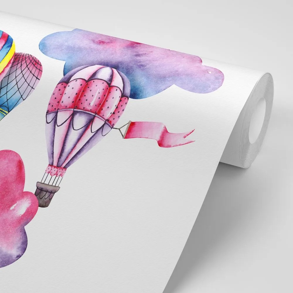 Carta da parati autoadesiva – Palloncini al vento