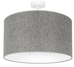Duolla - Lampadario a plafone ROLLER ECO RECYCLING 1xE27/15W/230V diametro 45 cm grigio