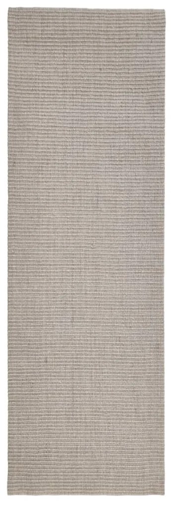 Tappeto in Sisal Naturale 80x250 cm Sabbia