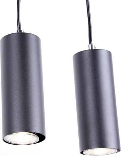 Globo 57911-4HB - Lampadario a sospensione con filo ROBBY 4xGU10/35W/230V nero