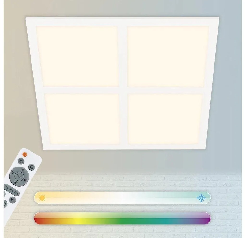 Briloner 7387-016 - Plafoniera dimmerabile RGBW LED/24W/230V + +TC