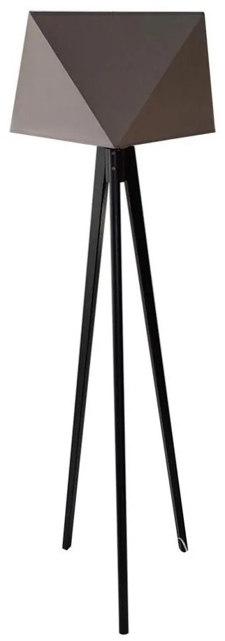 Lampada da terra BAKARO 1xE27/60W/230V grigio wengé