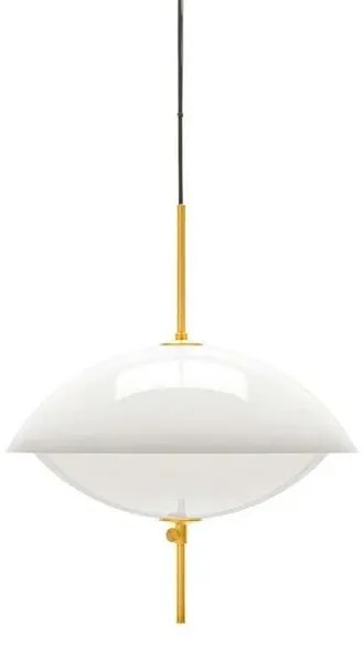 Clam Lampada a Sospensione Ø440 Opal/Brass - Fritz Hansen