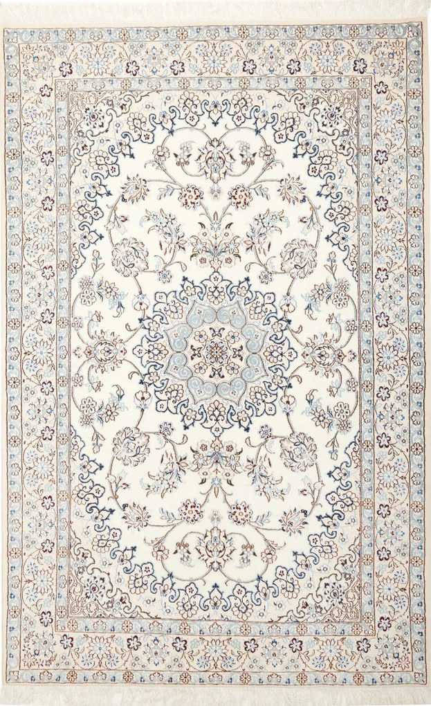 Nain Tappeto 140 x 220 Beige (Iran) Annodato A Mano
