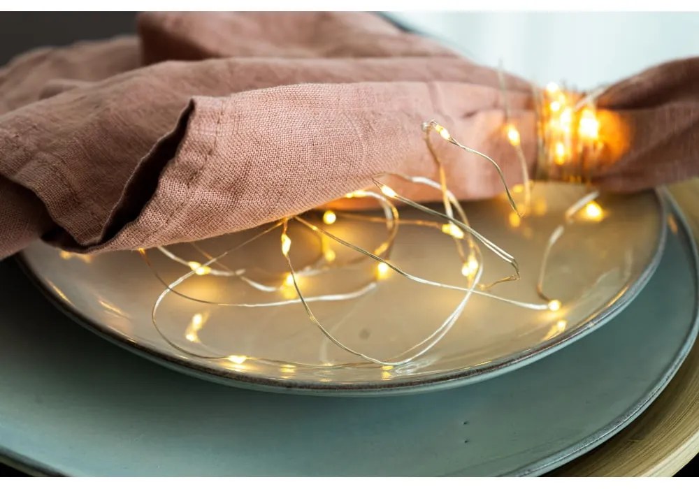 Catena luminosa 40 lampadine lunghezza 390 cm Knirke - Sirius