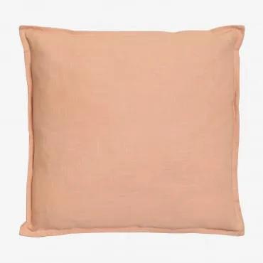Cuscino quadrato in cotone (45x45 cm) Elezar Rosa Quarzo - Sklum