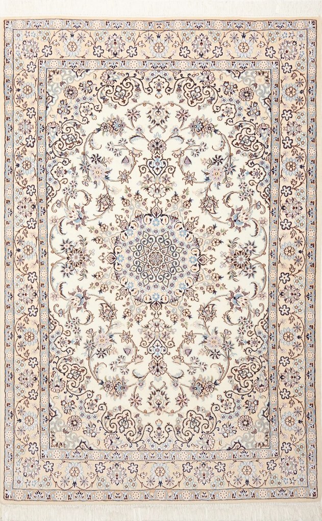 Nain Tappeto 130 x 200 Beige (Iran) Annodato A Mano