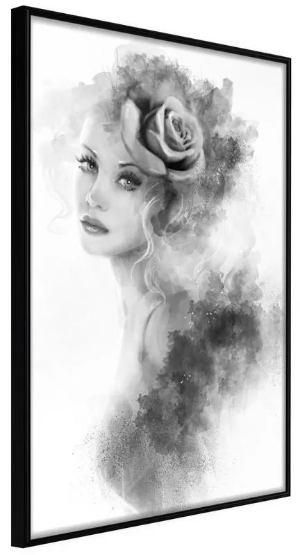 Poster  Mysterious Lady  Cornice Quadri Cornice nera, Larghezza x Altezza Home decor 30x45