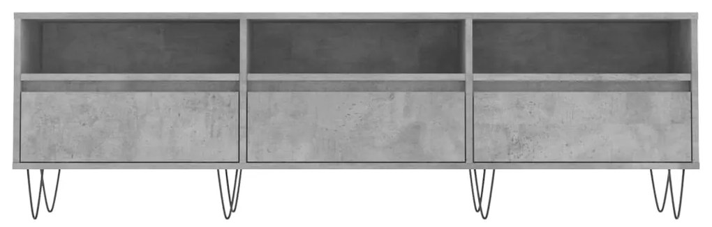 Mobile tv grigio cemento 150x30x44,5 cm legno multistrato