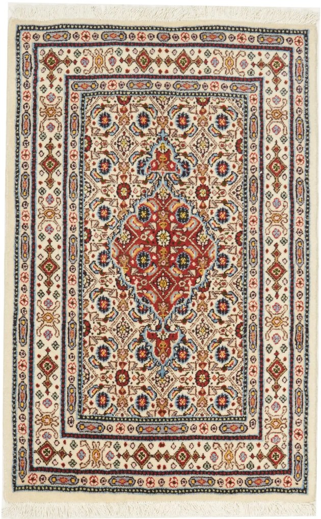 Moud Tappeto 90x60 (Iran) Annodato A Mano