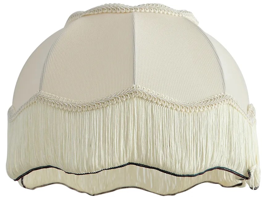 Paralume in tessuto beige con interno bianco 31,5/15/14 - Heritage