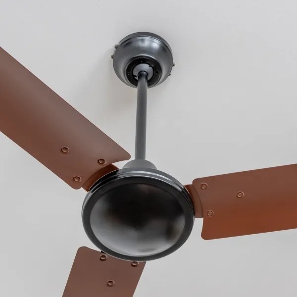 ZEVENTI - Ventilatore a soffitto TOFINO marrone