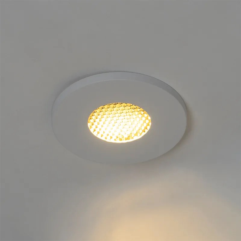 Set di 6 faretti da incasso moderni da bagno bianchi IP54 - Shed Honey