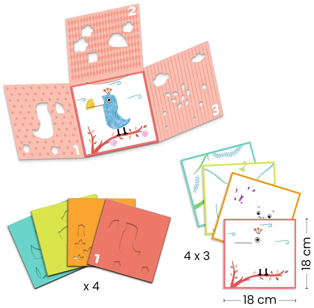 Gioco d'arte - 3 stencil, 1 immagine