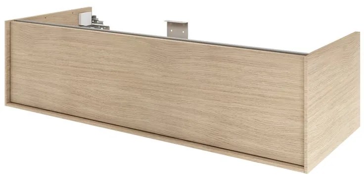 Mobile da bagno sotto lavabo SENSEA Neo Frame rovere naturale satinato L 120 x H 32 x P 48 cm 1 cassetto, lavabo non incluso