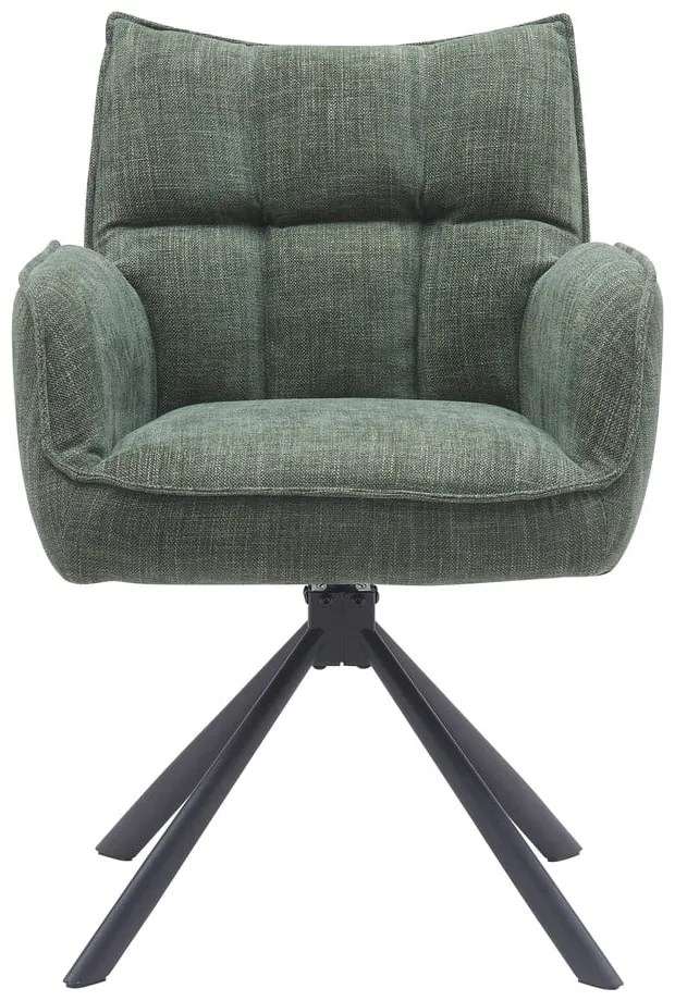 Set di sedie da pranzo verde in imbottito 2 pz Marilla – Unique Furniture