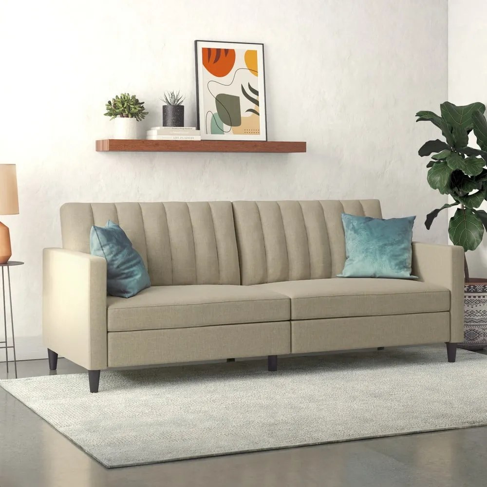 Divano letto beige 86 cm Celine - Støraa