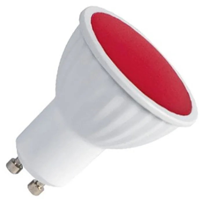 Faretto LED GU10 5W Rosso Colore Rosso