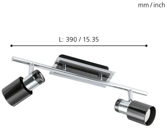 Eglo 30833 - Faretto LED DAVIDA 1 2xGU10/5W/230V