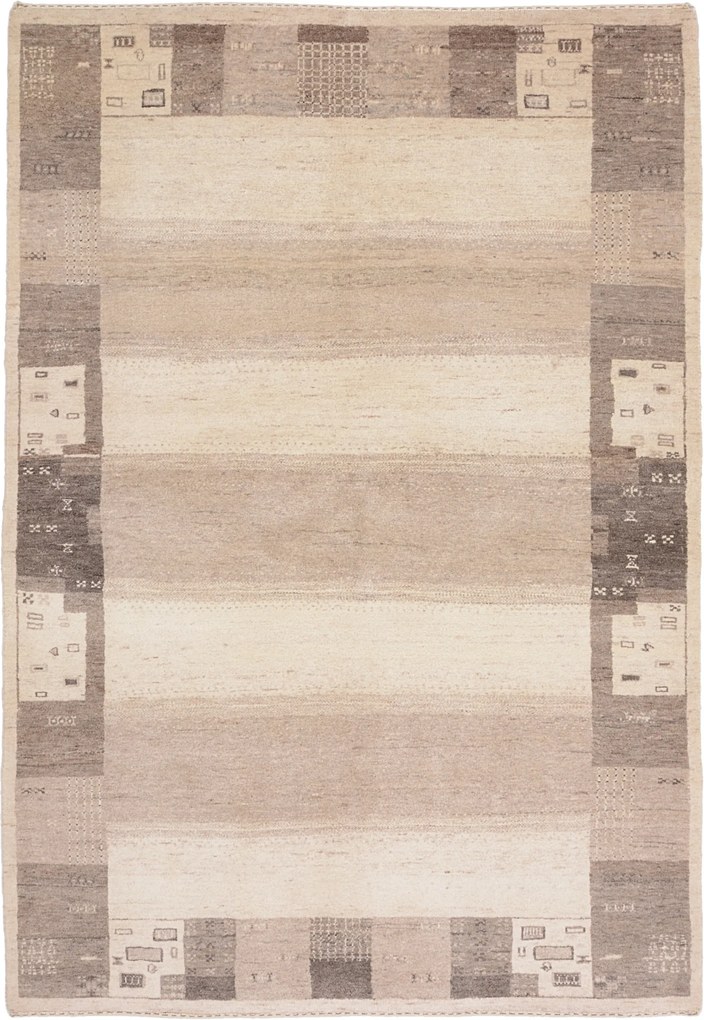 Gabbeh Tappeto orientale 210 x 150 (Indian) Annodato A Mano