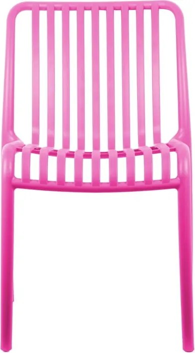 Sedia da pranzo rosa in plastica Glee – Leitmotiv