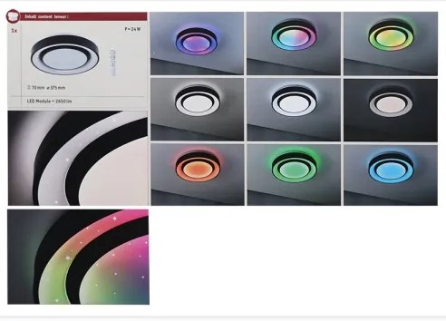 Paulmann 70544 - LED RGBW/22W Plafoniera dimmerabile RAINBOW 230V + TC