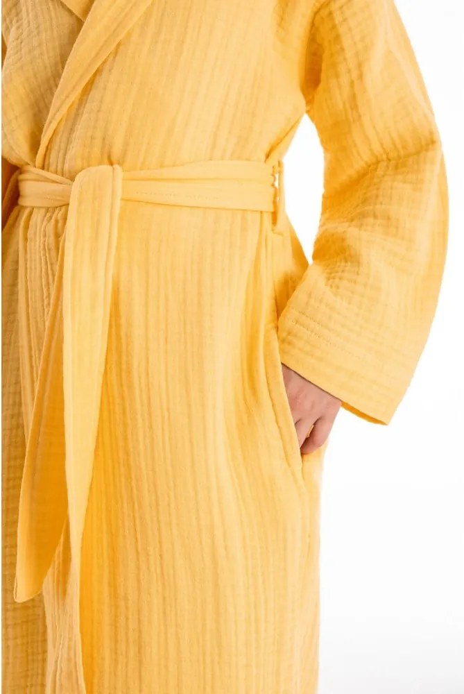 Accappatoio per bambini giallo in mussola 7-8 anni Muslin – Foutastic