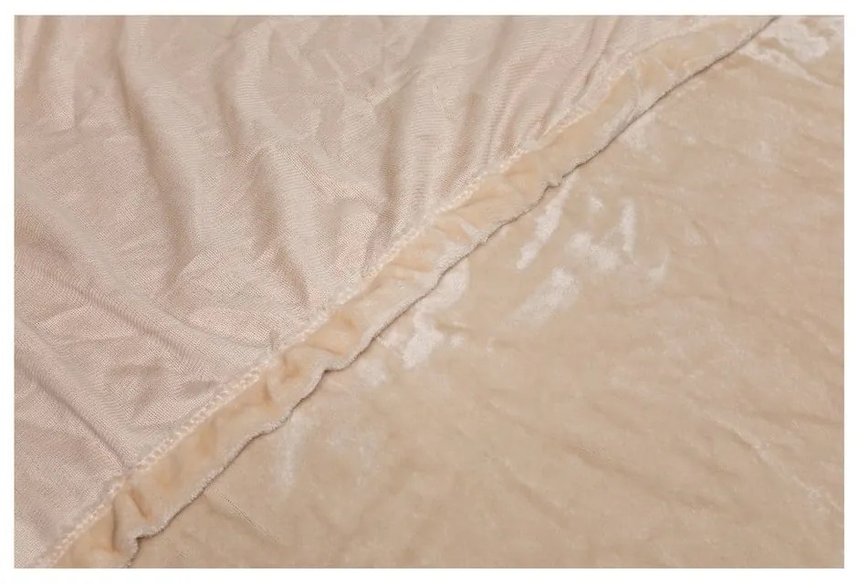 Lenzuolo in micropanno beige, 90 x 200 cm - My House