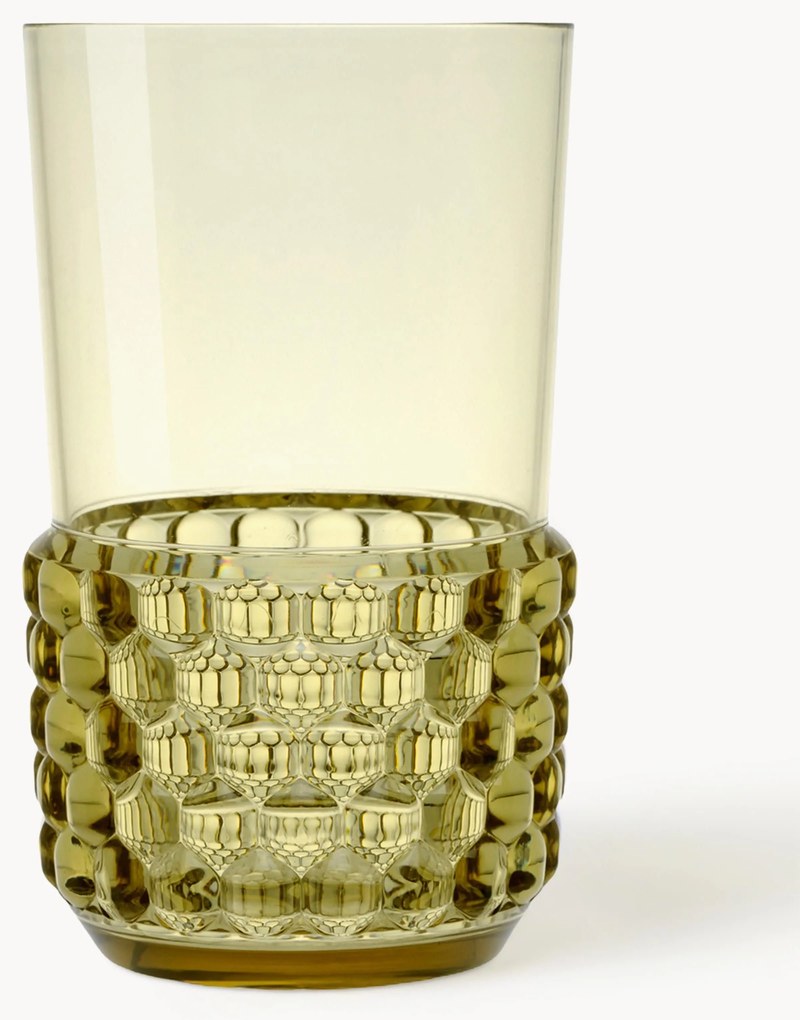 Bicchieri con motivo strutturato Jellies 4 pz