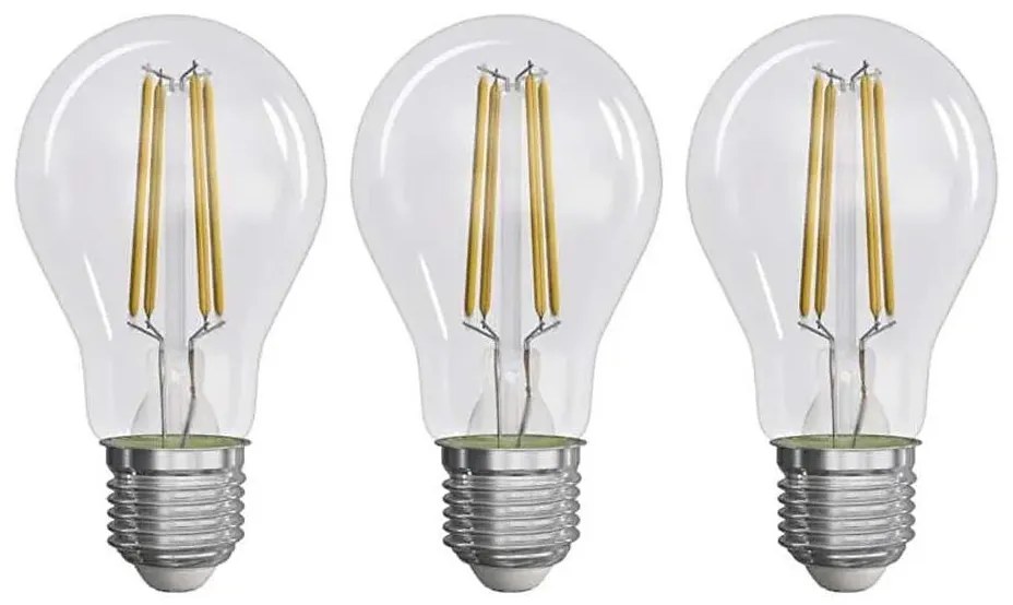 SET 3x Lampadina LED FILAMENT A60 E27/5W/230V 4000K Classe energetica A