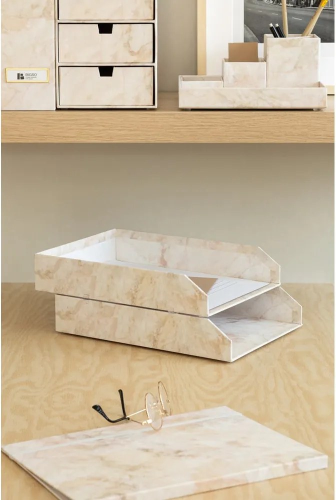 Set di organizer in cartone per documenti 2 pz Hakan Paper Laminate – Bigso