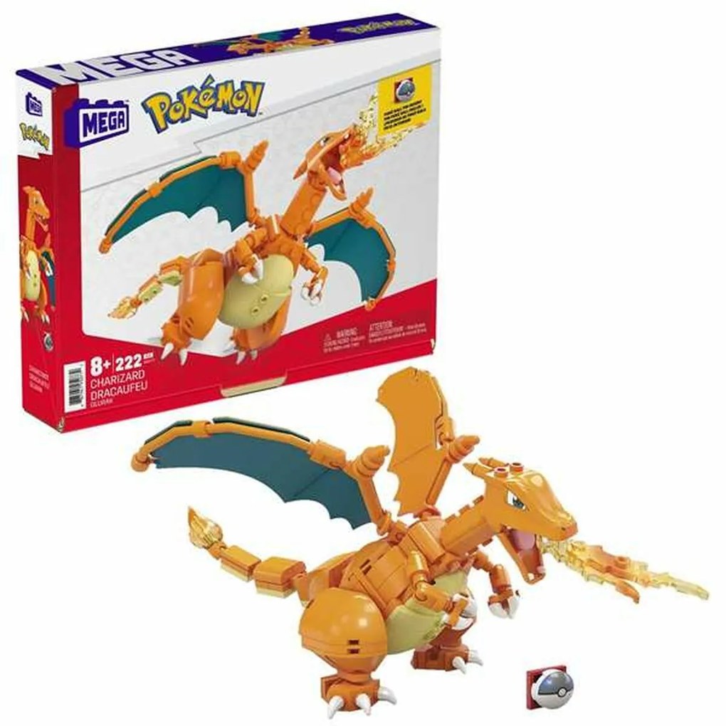 Set di Costruzioni Pokémon Mega Charizard 222 Pezzi