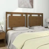 Testiera per Letto Miele 155,5x4x100 cm Legno Massello di Pino 817948