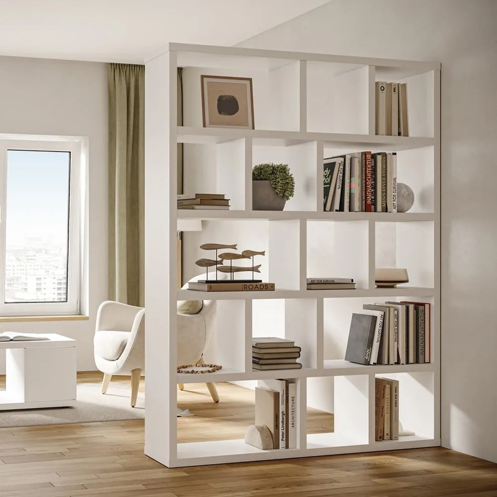 Libreria bianca 150x198 cm Berlin – TemaHome