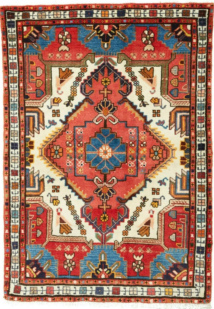 Hamedan Tappeto persiano 90x120 (Iran) Annodato A Mano