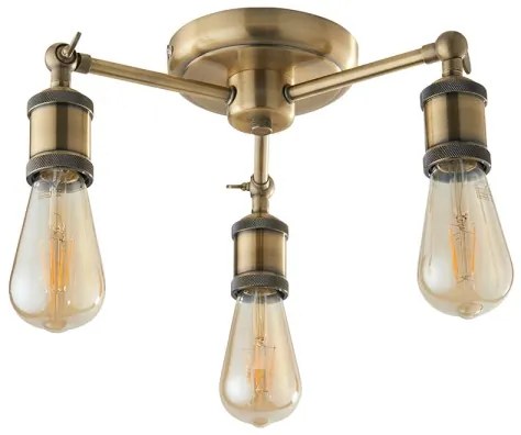 Endon 97243 - Faretto HAL 3xE27/10W/230V ottone