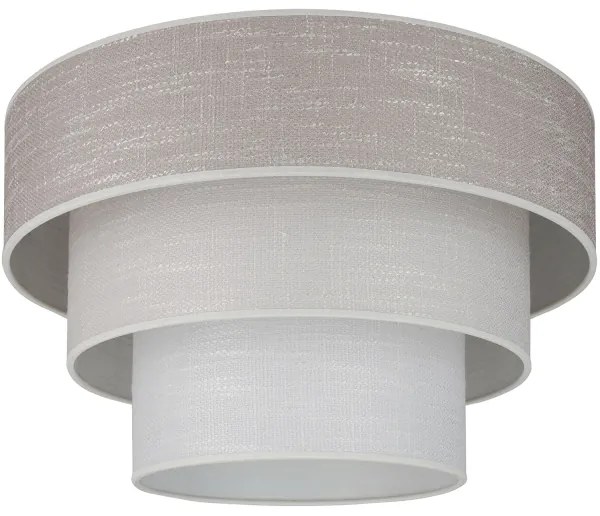 Brilagi - Plafoniera ALASKA LUNETA 1xE27/15W/230V diametro 45 cm grigio/color crema