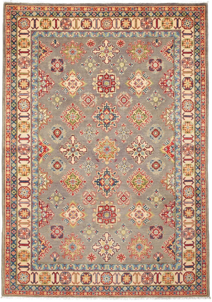 Kazak Tappeto 240x170 (Afghanistan) Annodato A Mano