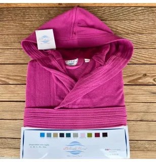 Accappatoio microspugna uomo donna Botticelli Home Posillipo XL Fucsia