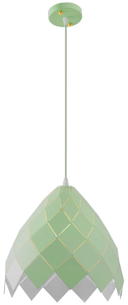 Lampada Da Soffitto Pensile Metallico Verde APP339-1CP