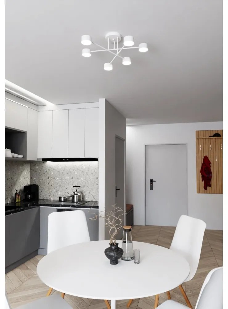 Lampadario a sospensione HALO 6 White Colore Bianco