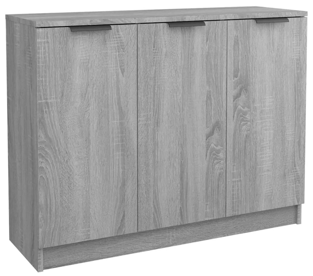 Credenza grigio sonoma 90,5x30x70 cm in legno multistrato