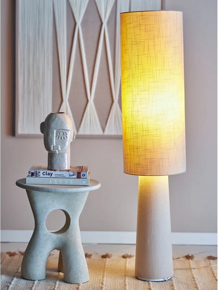 Lampada da terra in colore naturale con paralume in tessuto (altezza 120 cm) Emmie - Bloomingville