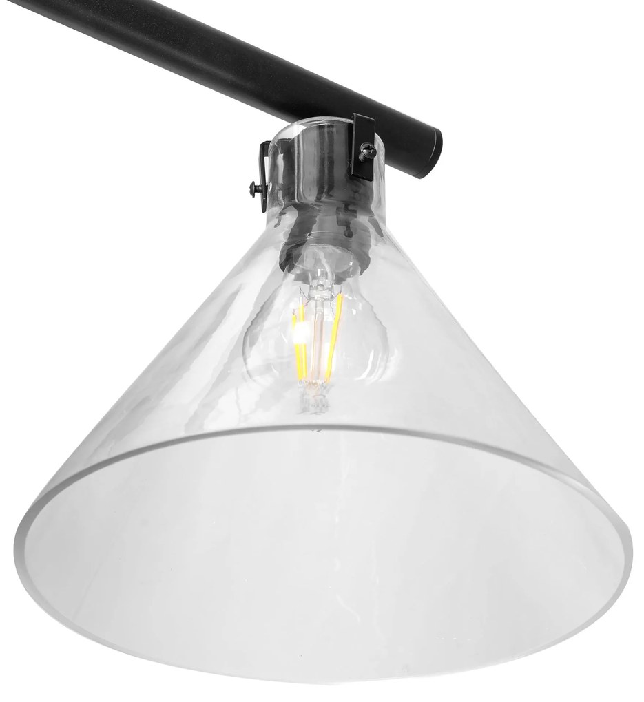 LAMPADA DA SOFFITTO DI VETRO METALLICO APP318-3CP
