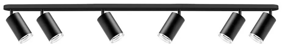 Luce Spot da bagno TURYN 6xGU10/10W/230V IP44 nero