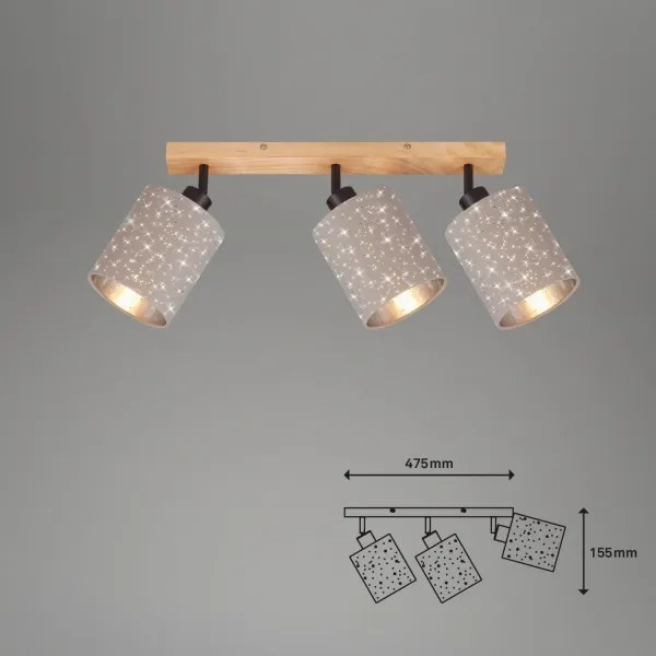 Briloner 2078-031 - Faretto SPOTLIGHT 3xE27/25W/230V beige