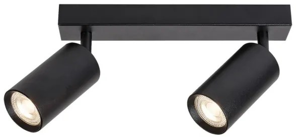 Rabalux 2085 - Faretto da binario SOLO 2xGU10/25W/230V nero