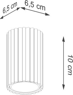 Brilagi - Faretto CRESTO 1xGU10/10W/230V 10 cm turchese