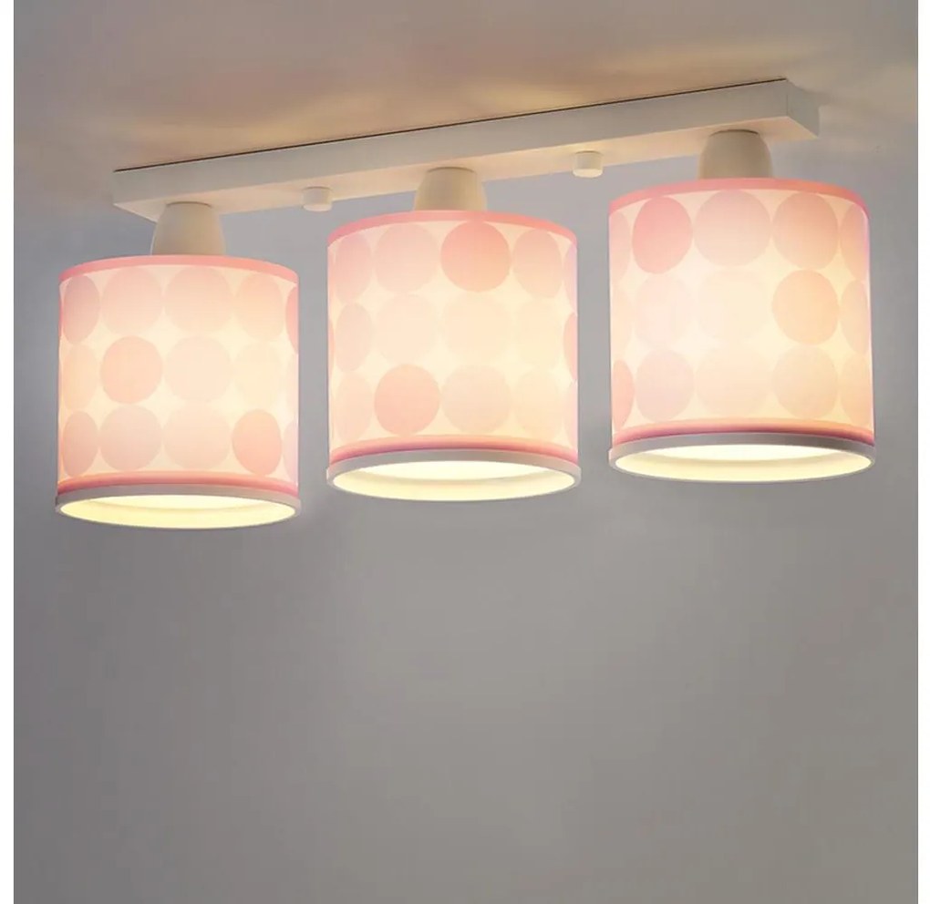 Dalber 62003S - Plafoniera per bambini COLORS 3xE27/60W/230V