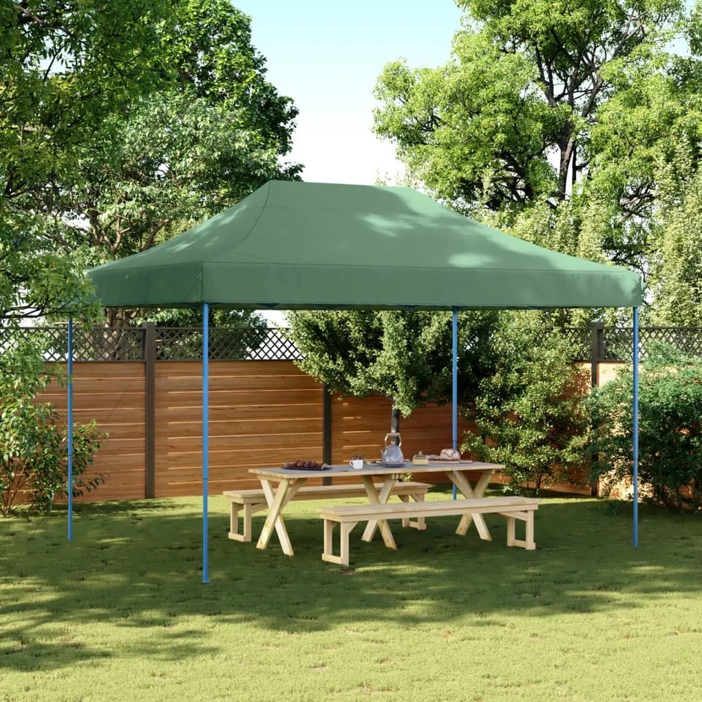 Tenda Da Festa Pieghevole Pop-up Verde 410x279x315 Cm /